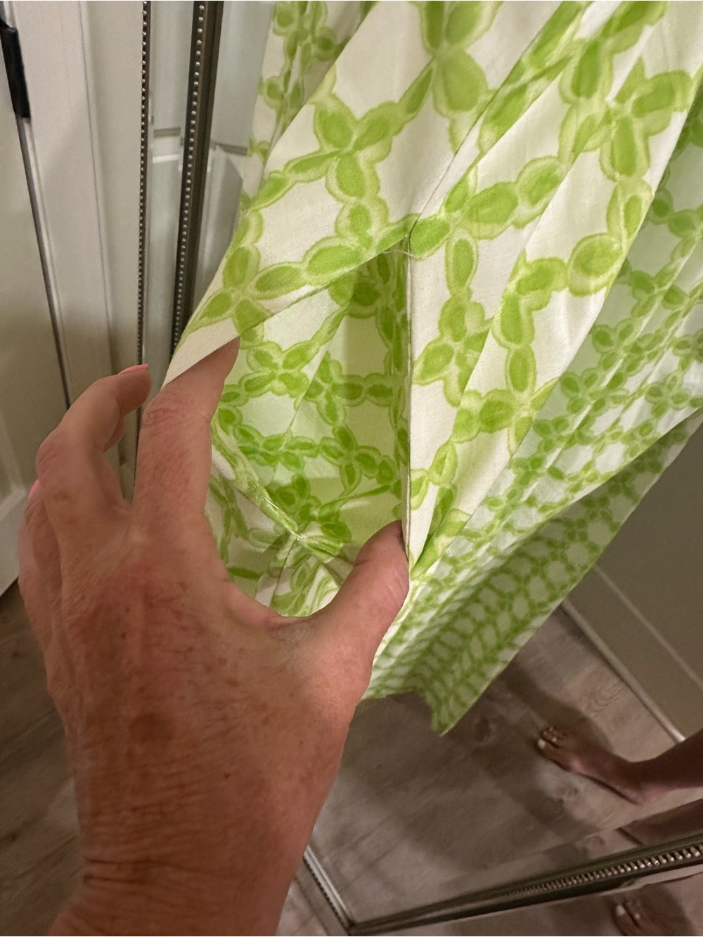 Studio Lime Green Gingham Maxi Dress - Picture 9 of 13